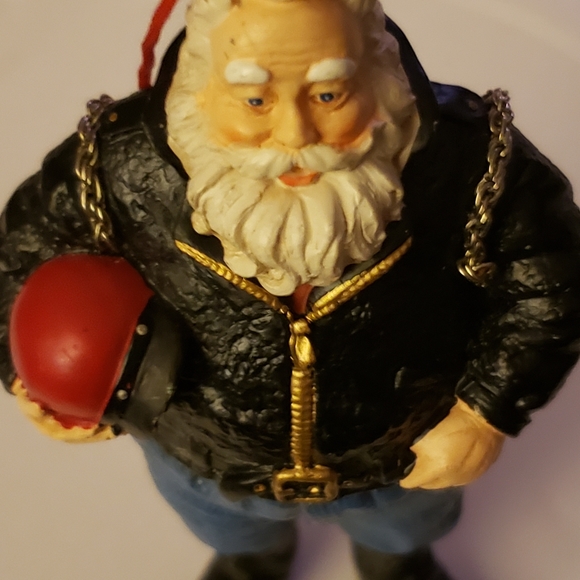 Unknown Other - Biker Santa Christmas Ornament